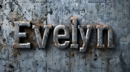 Concrete personalized name postcard perfect for decor.の素材