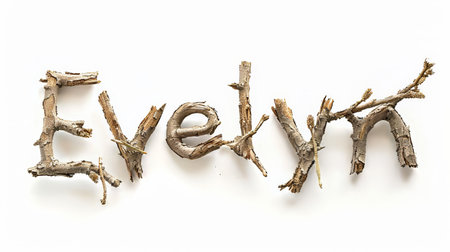 Personalized postcard perfect for decor created in Oak Twig Letters.の素材