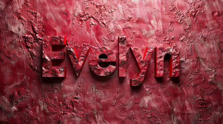 Red Marble personalized name postcard perfect for decor.の素材