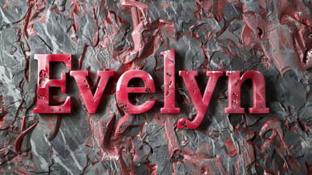 Red Marble personalized name postcard perfect for decor.の素材