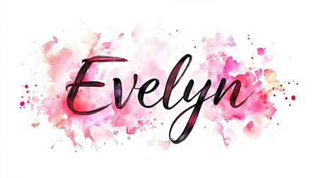 Personalized postcard perfect for decor created in Watercolor Calligraphy.の素材
