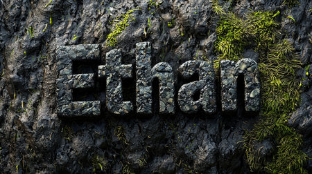Basalt Stone personalized name postcard perfect for decor.の素材