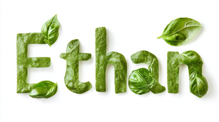 Personalized postcard perfect for decor created in Basil Typography.の素材