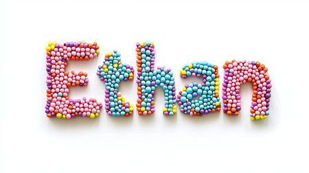 Personalized postcard perfect for decor created in Beaded Lettering.の素材