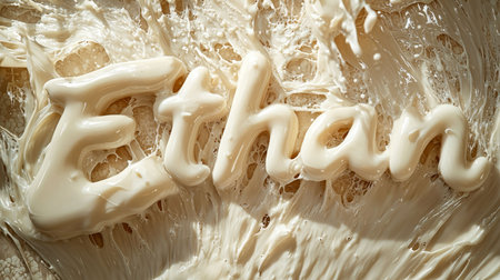 Beige Slime personalized name postcard perfect for decor.の素材