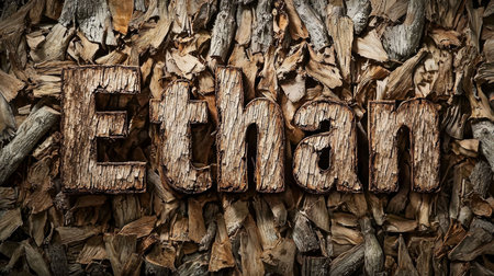 Bark personalized name postcard perfect for decor.の素材