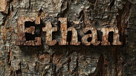 Bark personalized name postcard perfect for decor.の素材