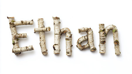 Personalized postcard perfect for decor created in Birch Twig Letters.の素材