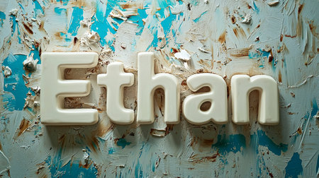 Beige Glossy Surface personalized name postcard perfect for decor.の素材