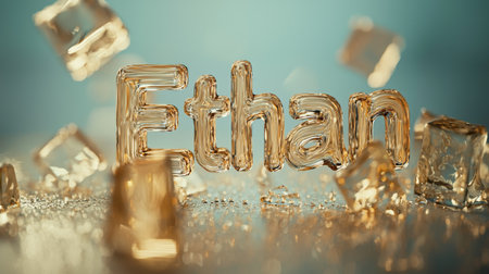 Beige Glass personalized name postcard perfect for decor.の素材
