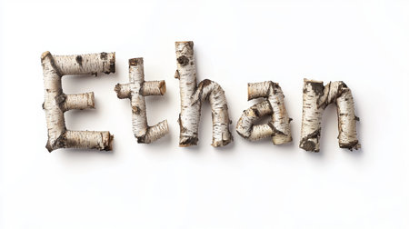 Personalized postcard perfect for decor created in Birch Twig Letters.の素材
