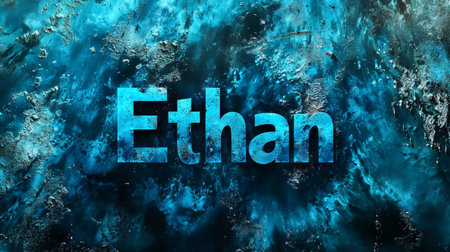 Blue personalized name postcard perfect for decor.の素材