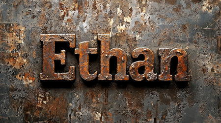 Bronze personalized name postcard perfect for decor.の素材