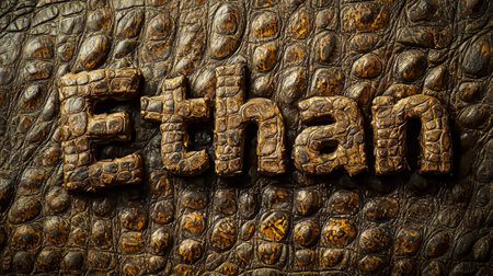Crocodile Skin personalized name postcard perfect for decor.の素材