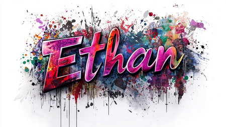 Personalized postcard perfect for decor created in Graffiti Calligraphy.の素材