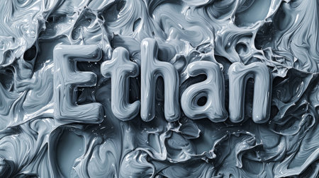 Grey Slime personalized name postcard perfect for decor.の素材