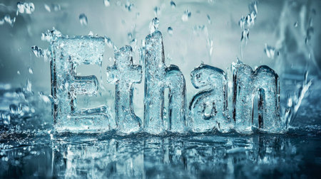 Ice personalized name postcard perfect for decor.の素材