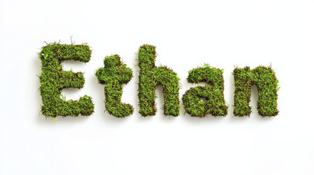 Personalized postcard perfect for decor created in Moss-Covered Letters.の素材
