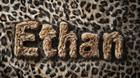 Leopard Fur personalized name postcard perfect for decor.の素材