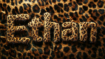 Leopard Fur personalized name postcard perfect for decor.の素材