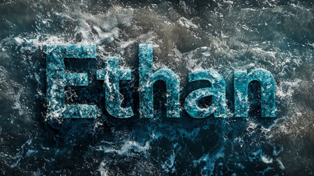 Ocean Water personalized name postcard perfect for decor.の素材