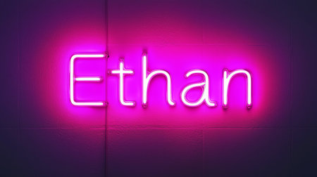 Personalized postcard perfect for decor created in Neon Lettering.の素材