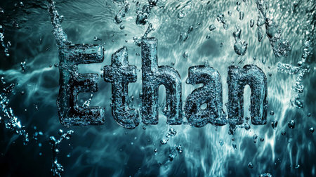 Ocean Water personalized name postcard perfect for decor.の素材