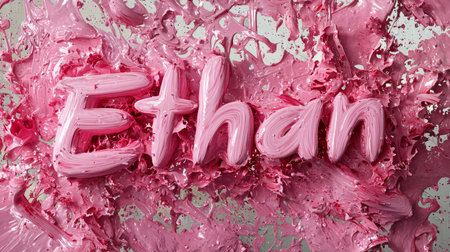 Pink personalized name postcard perfect for decor.の素材