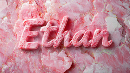 Rose Marble personalized name postcard perfect for decor.の素材