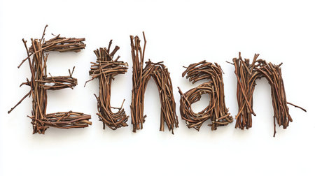 Personalized postcard perfect for decor created in Willow Twig Letters.の素材