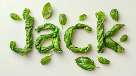 Personalized postcard perfect for decor created in Basil Typography.の素材