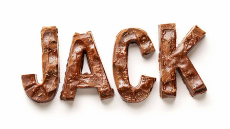 Personalized postcard perfect for decor created in Chocolate Typography.の素材