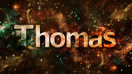 Galaxy personalized name postcard perfect for decor.の素材