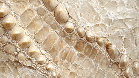 Beige Marble with Crocodile Skin Horizontal Background.の素材