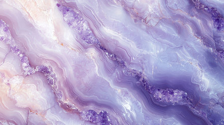 Lavender Marble with White Glass Horizontal Background.の素材