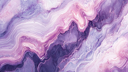 Lavender Marble with Pink Veins Horizontal Background.の素材