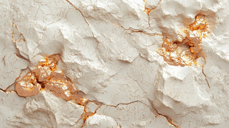 Beige Marble with Copper Horizontal Background.の素材