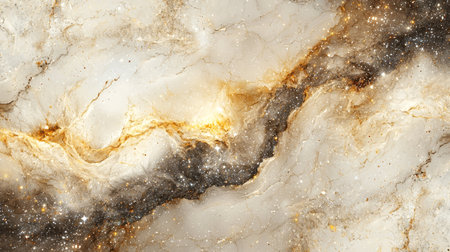 Beige Marble with Galaxy Horizontal Background.の素材
