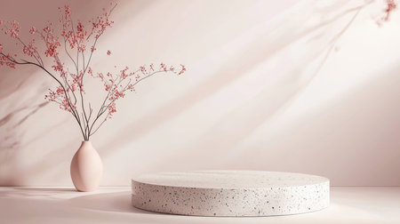 Pumice Stone Minimalistic Product Display Podium.の素材