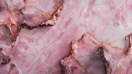 Soft Pink Marble with Rusty Iron Horizontal Background.の素材