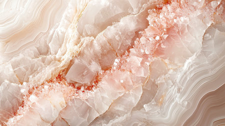 Beige Marble with Rose Quartz Horizontal Background.の素材
