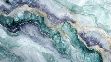 Mint Marble with Iolite Horizontal Background.の素材