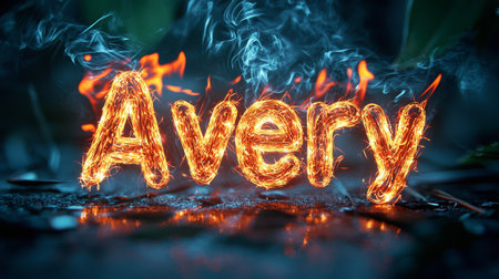 Ambient Lighting personalized name postcard perfect for decor.の素材