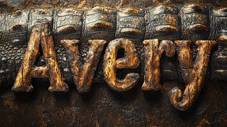 Crocodile Skin personalized name postcard perfect for decor.の素材