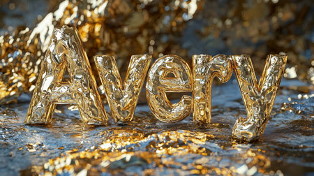 White Gold personalized name postcard perfect for decor.の素材