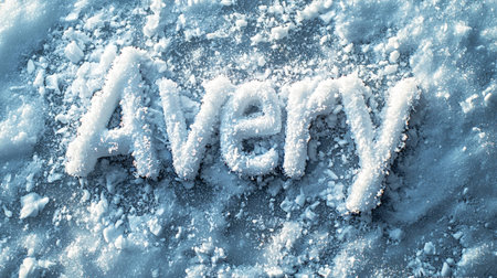 Snow personalized name postcard perfect for decor.の素材