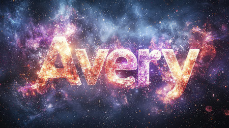 Universe personalized name postcard perfect for decor.の素材