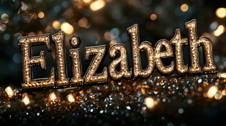 Black LED personalized name postcard perfect for decor.の素材