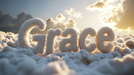 Heaven personalized name postcard perfect for decor.の素材