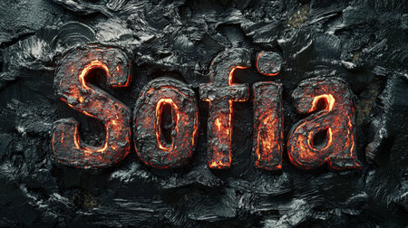 Lava personalized name postcard perfect for decor.の素材